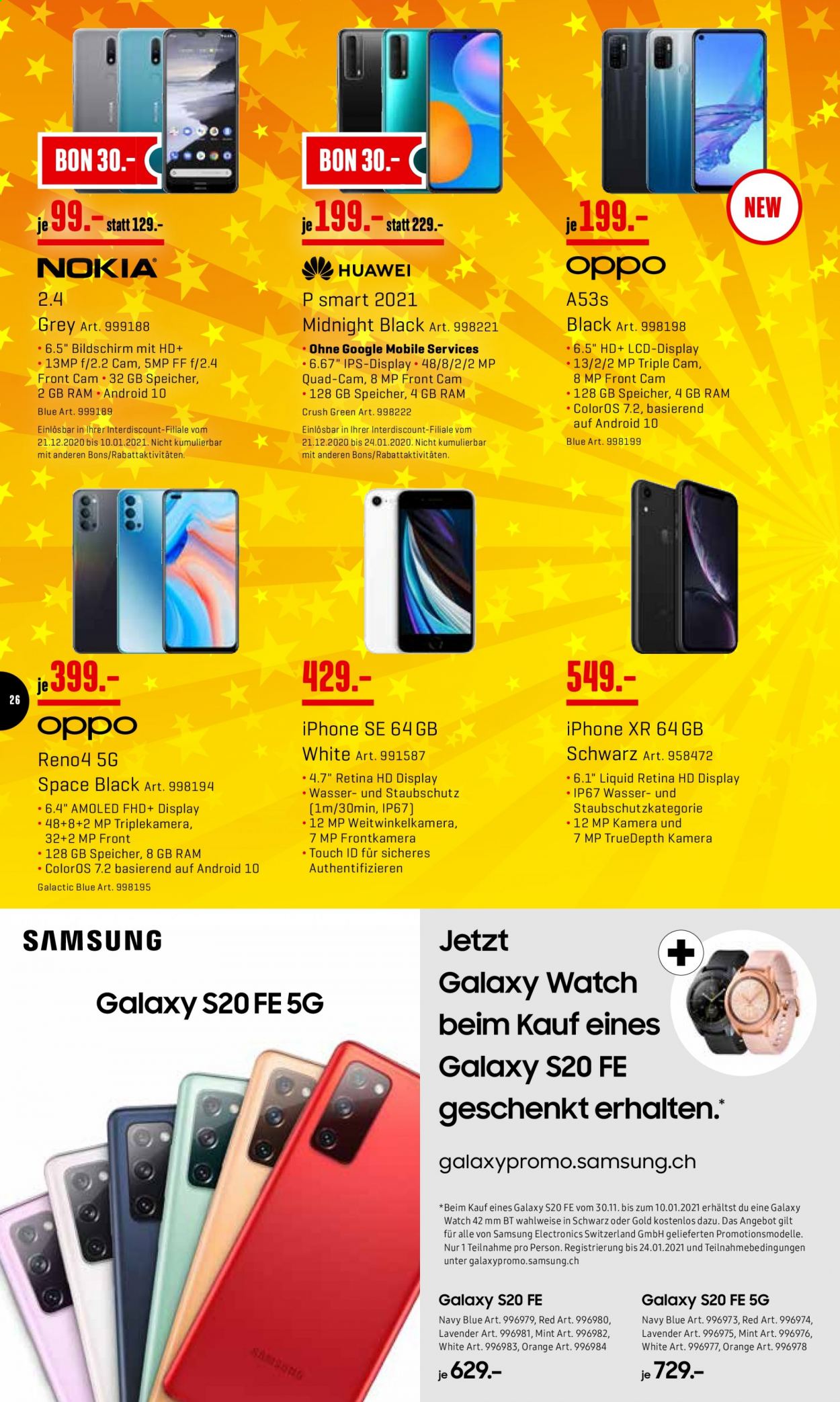 Prospekt Interdiscount - 4.1.2021 - 10.1.2021. Seite 26