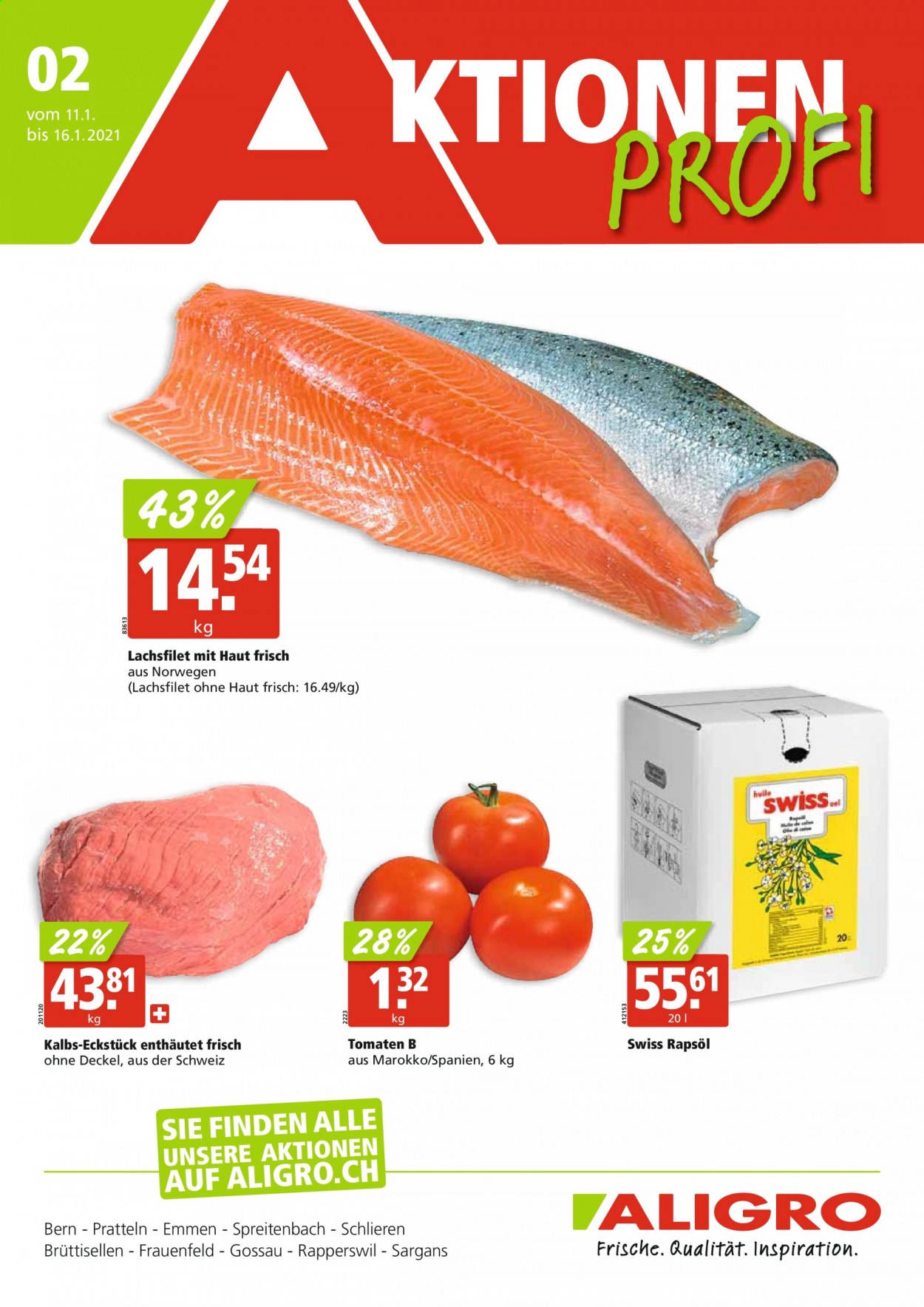 Prospekt ALIGRO - 11.1.2021 - 16.1.2021. Seite 1