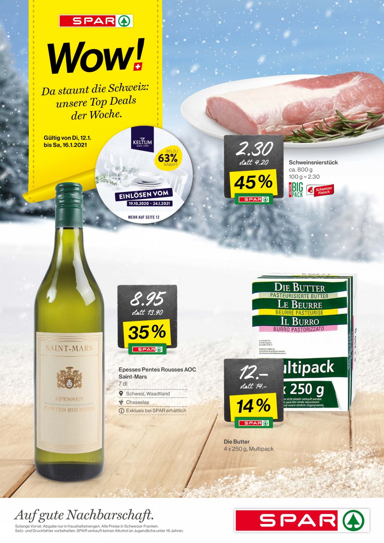 Volantino SPAR - 12.1.2021 - 16.1.2021. Pagina 1