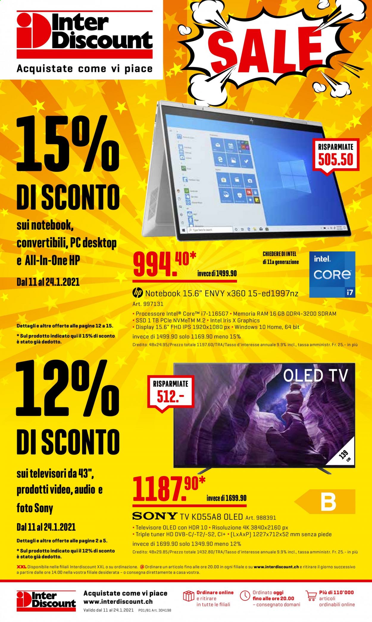 Volantino Interdiscount - 11.1.2021 - 24.1.2021. Pagina 1