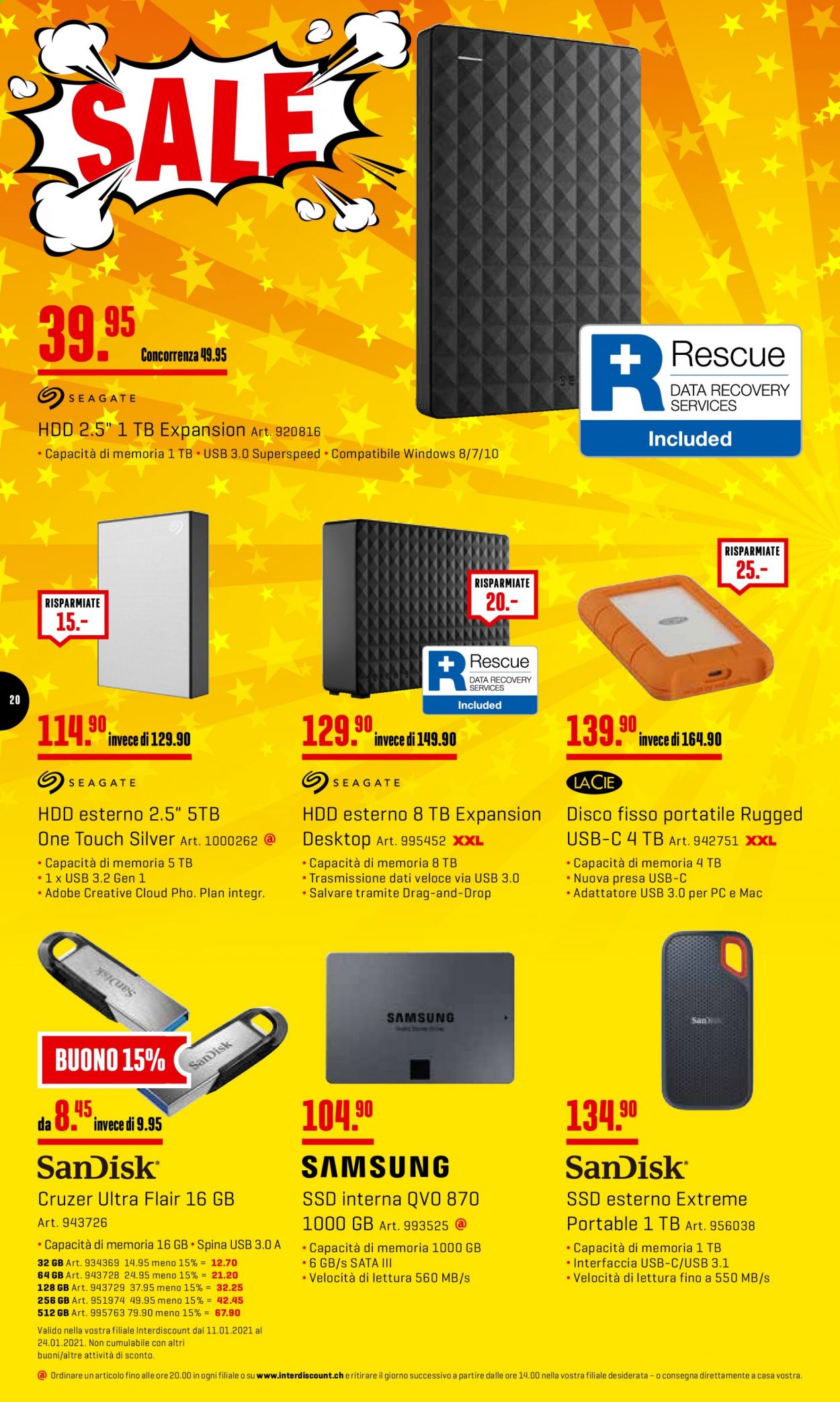 Volantino Interdiscount - 11.1.2021 - 24.1.2021. Pagina 20