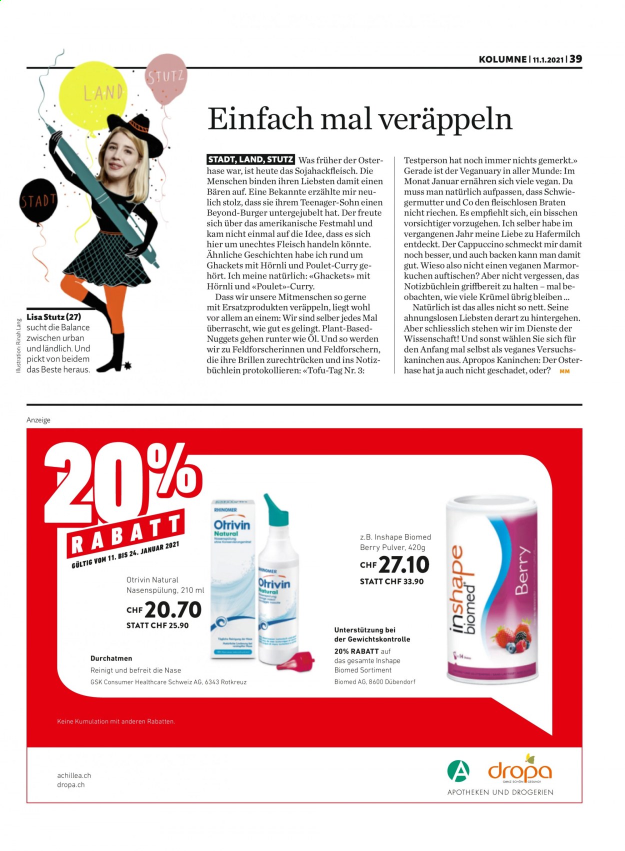 Volantino Migros - 11.1.2021 - 17.1.2021. Pagina 39