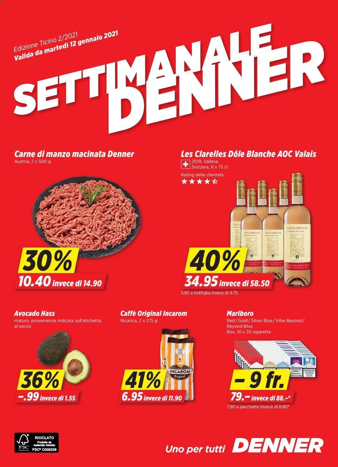 Prospekt Denner - 12.1.2021 - 18.1.2021. Seite 1