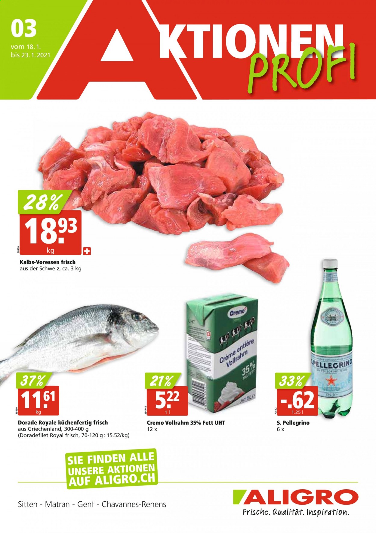 Prospekt ALIGRO - 18.1.2021 - 23.1.2021. Seite 1