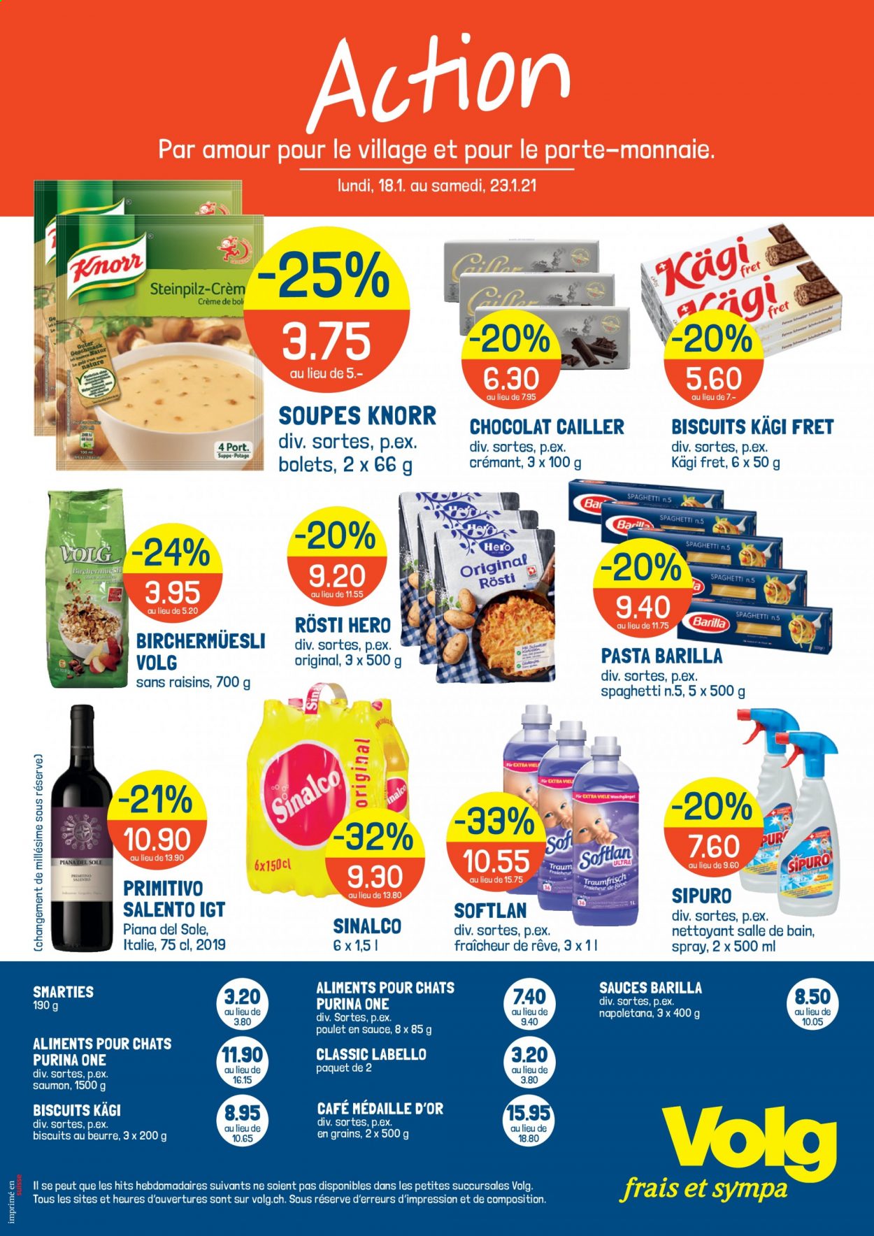 Volantino Volg - 18.1.2021 - 23.1.2021. Pagina 1