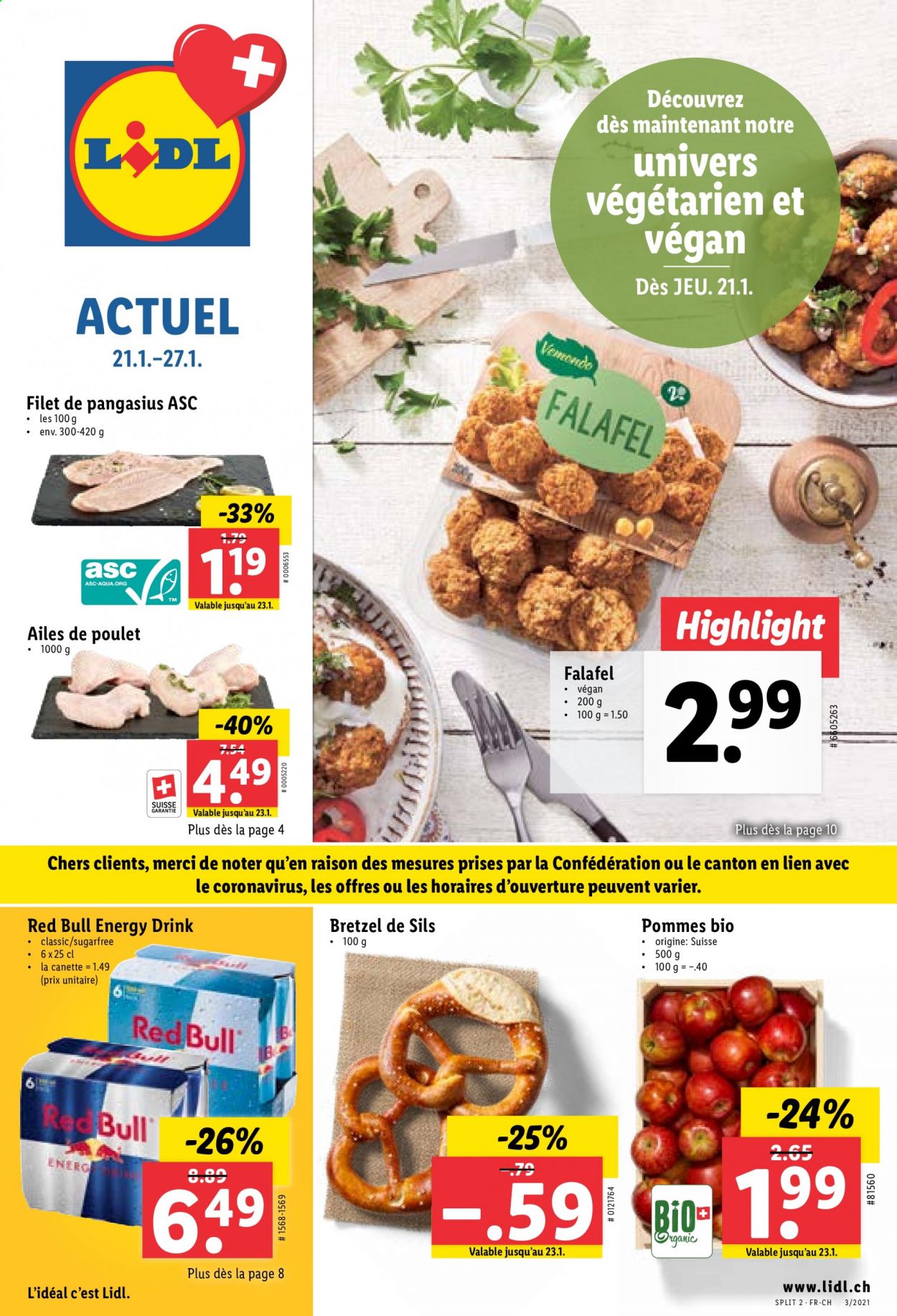 Prospekt Lidl - 21.1.2021 - 27.1.2021. Seite 1