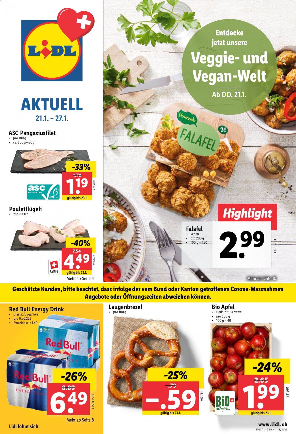 Prospekt Lidl - 21.1.2021 - 27.1.2021. Seite 1