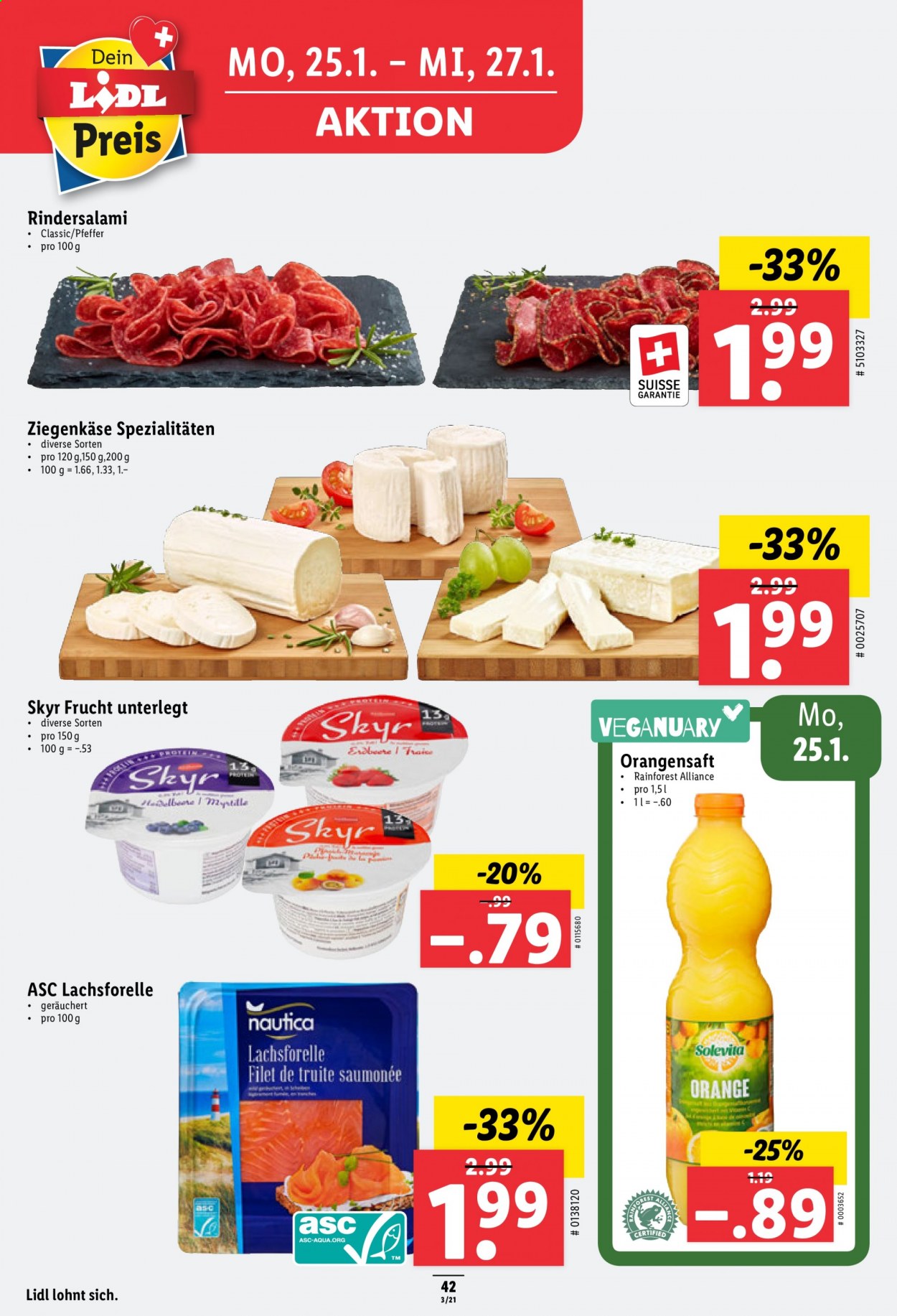 Prospekt Lidl - 21.1.2021 - 27.1.2021. Seite 42