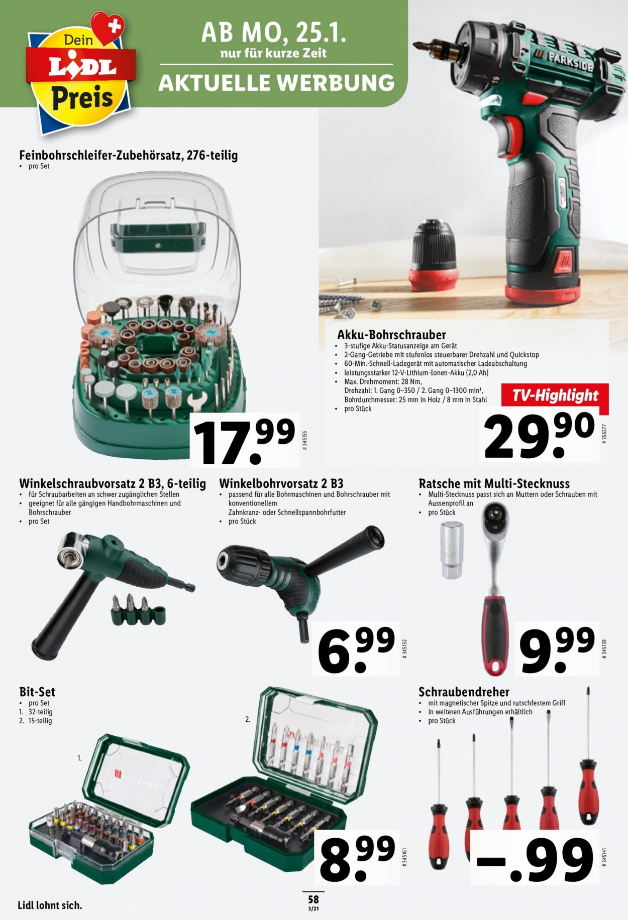 Prospekt Lidl - 21.1.2021 - 27.1.2021. Seite 58