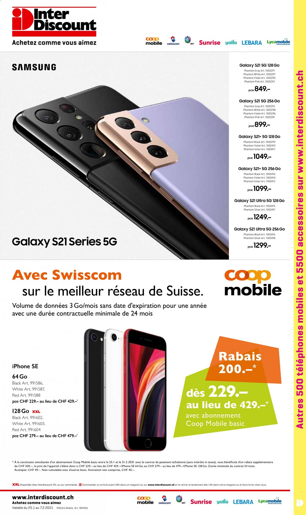 Catalogue Interdiscount - 25.1.2021 - 7.2.2021. Page 1
