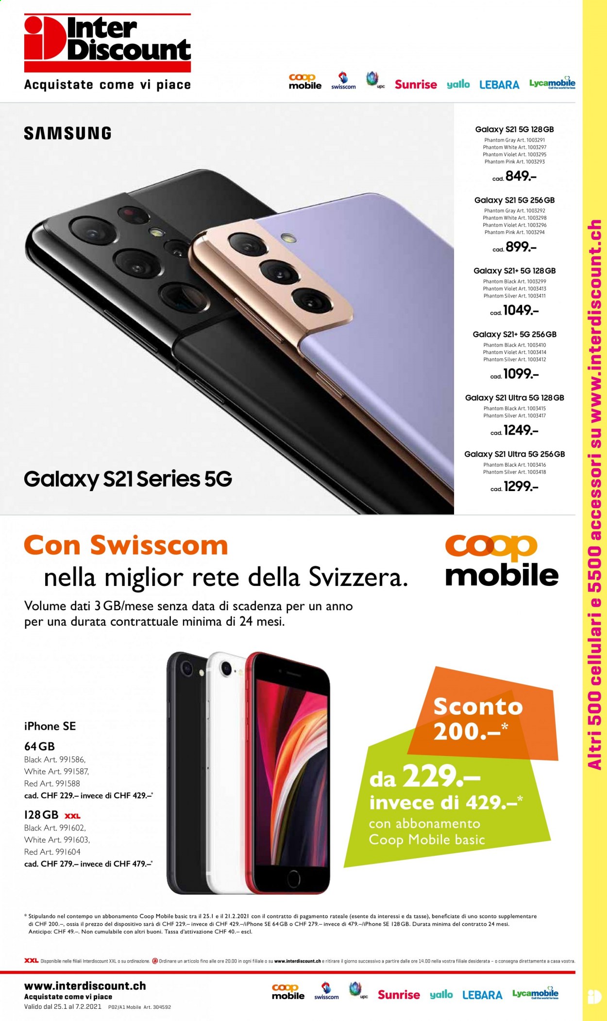 Volantino Interdiscount - 25.1.2021 - 7.2.2021. Pagina 1