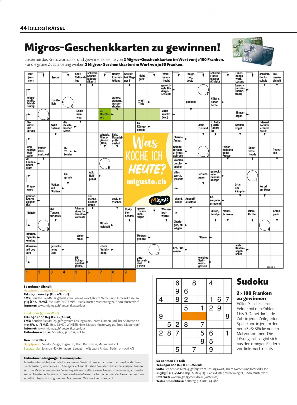 Volantino Migros - 25.1.2021 - 31.1.2021. Pagina 44