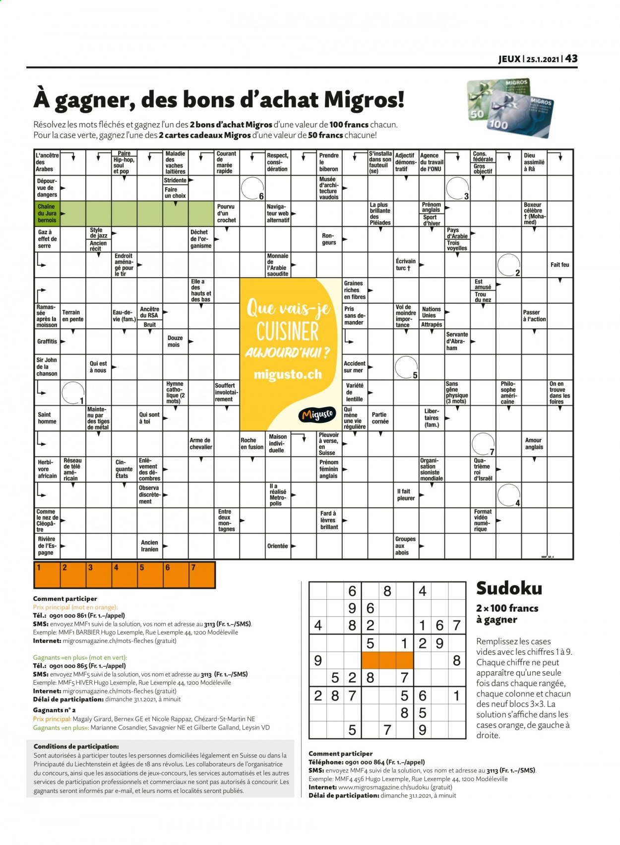 Volantino Migros - 25.1.2021 - 31.1.2021. Pagina 43