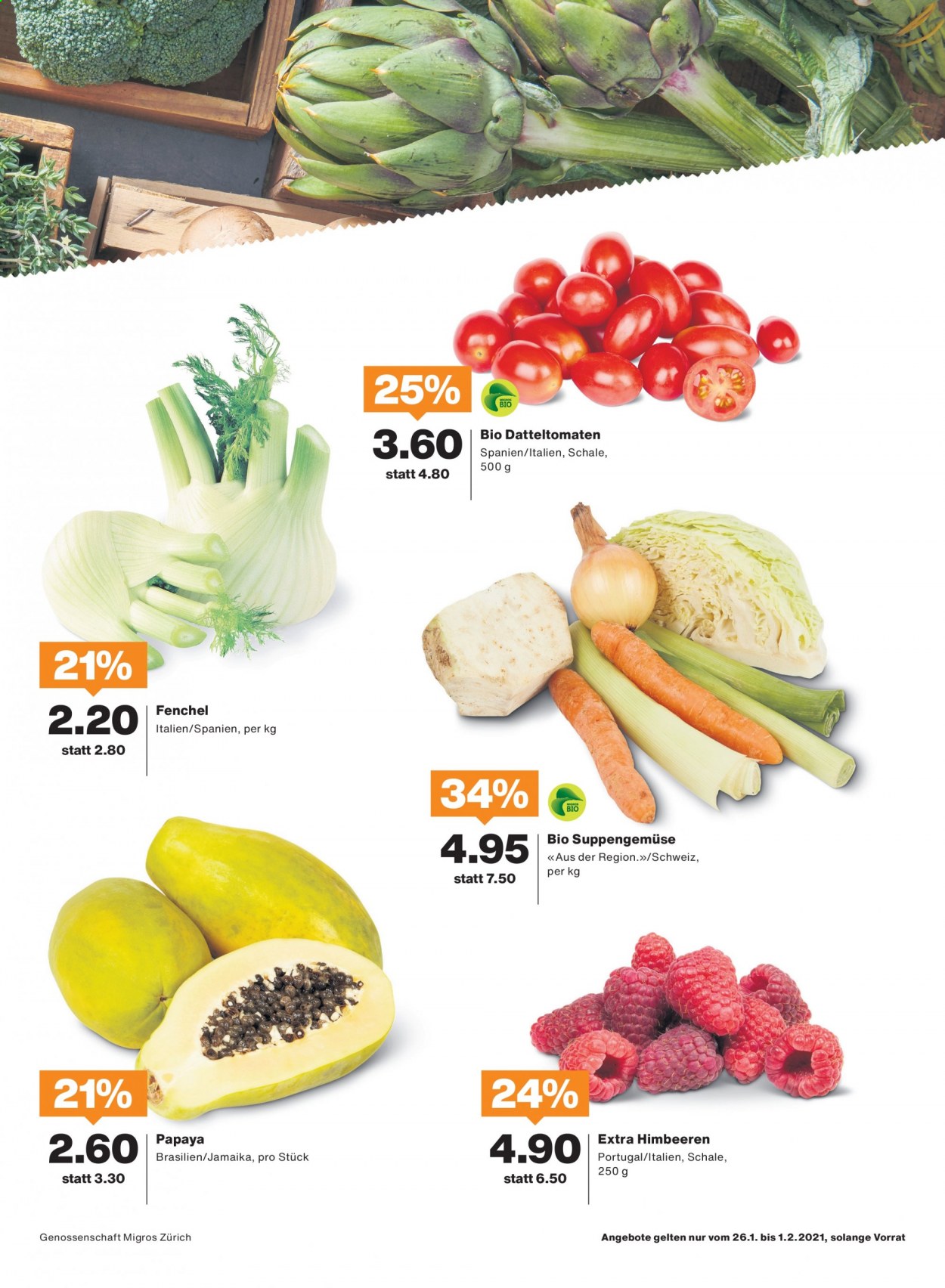 Prospekt Migros - 26.1.2021 - 1.2.2021. Seite 3