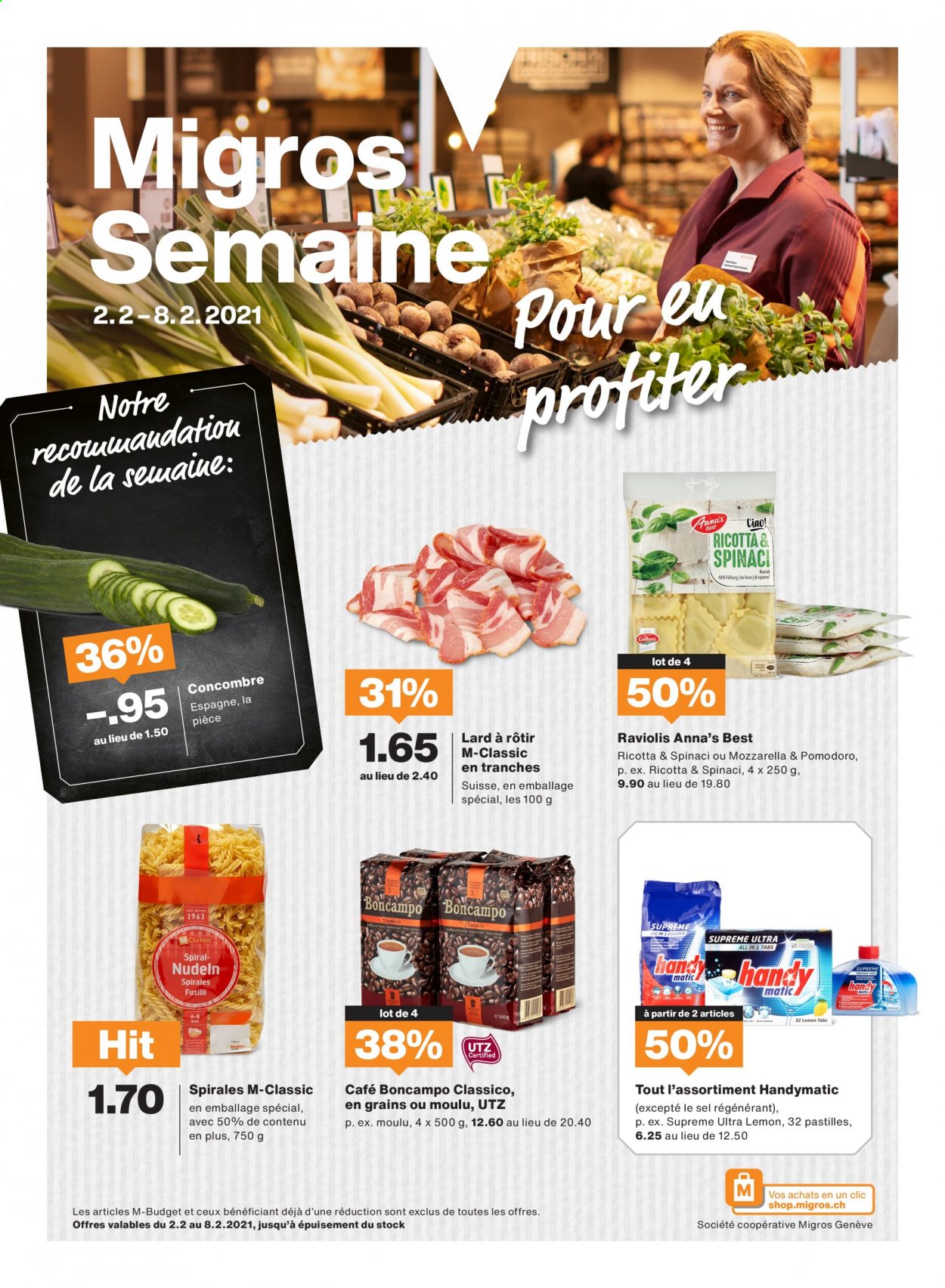 Prospekt Migros - 2.2.2021 - 8.2.2021. Seite 1