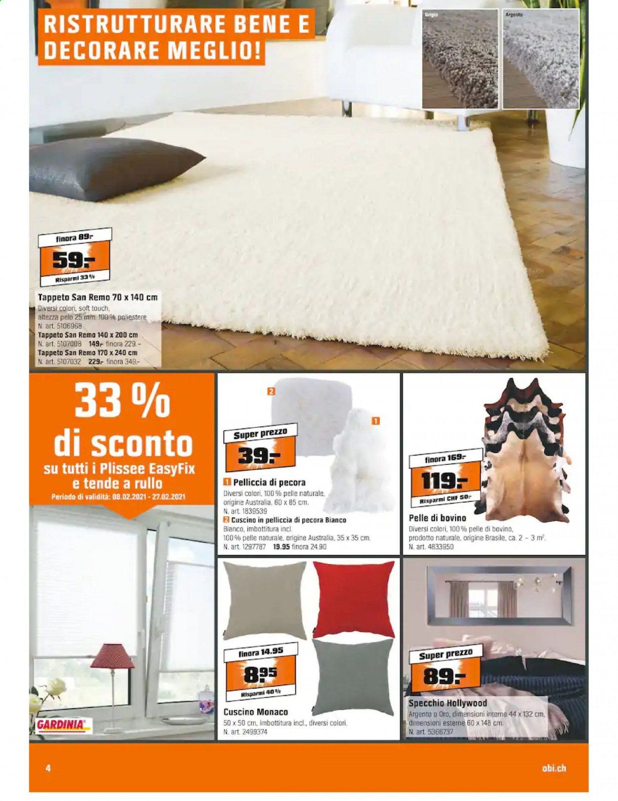 Volantino OBI - 8.2.2021 - 27.2.2021. Pagina 4
