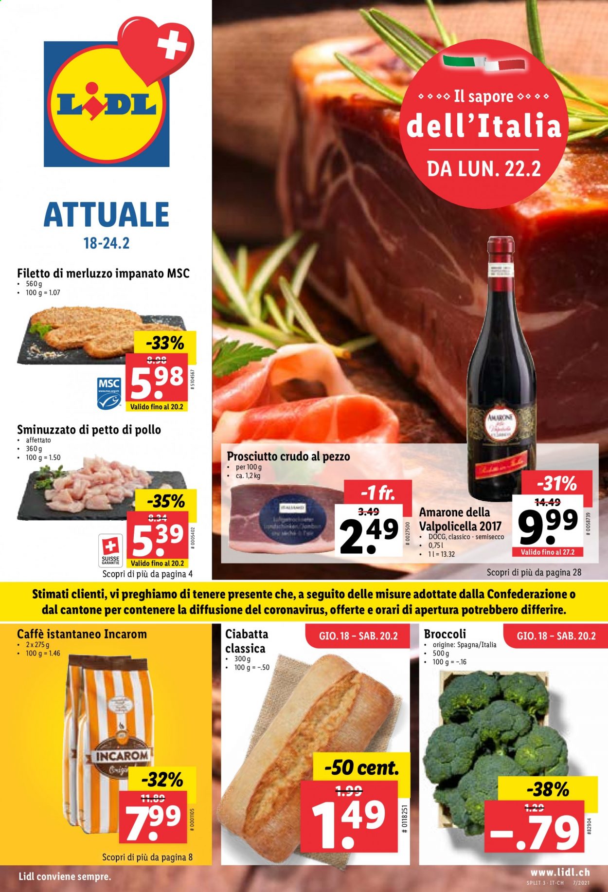 Volantino Lidl - 18.2.2021 - 24.2.2021. Pagina 1