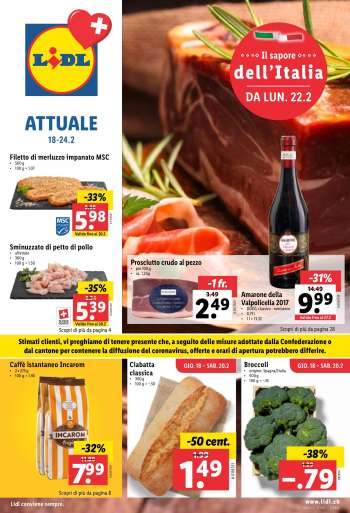 Volantino Lidl - 18.2.2021 - 24.2.2021.