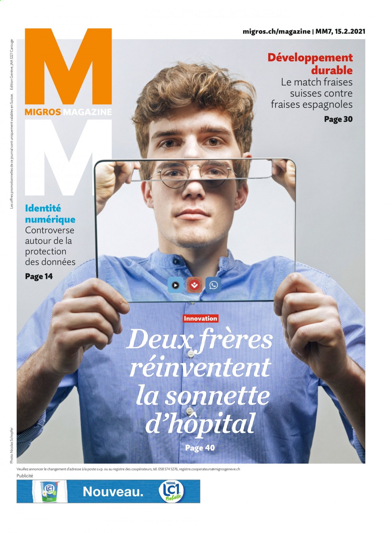 Prospekt Migros - 15.2.2021 - 21.2.2021. Seite 1
