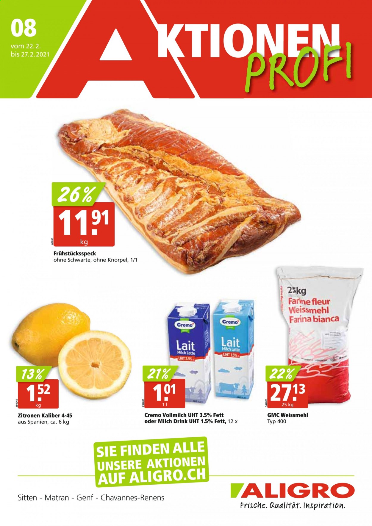 Volantino ALIGRO - 22.2.2021 - 27.2.2021. Pagina 1