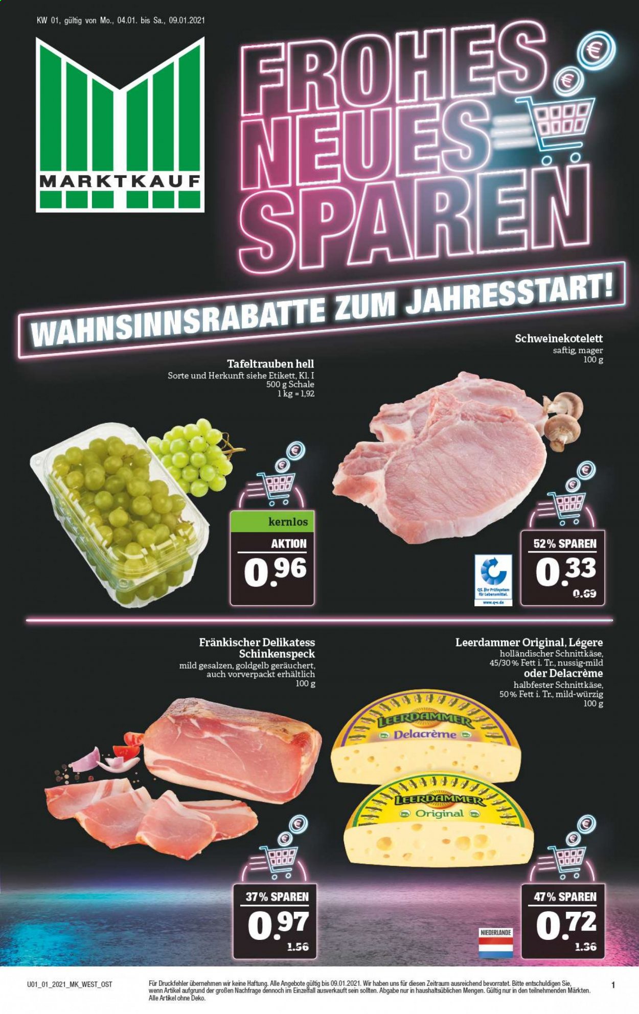 Marktkauf Prospekte  - 4.01.2021 - 9.01.2021. Seite 1