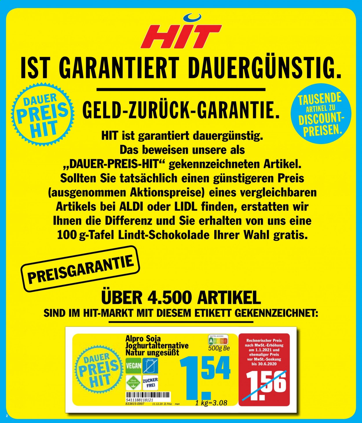 Hit Prospekte  - 4.01.2021 - 9.01.2021. Seite 2