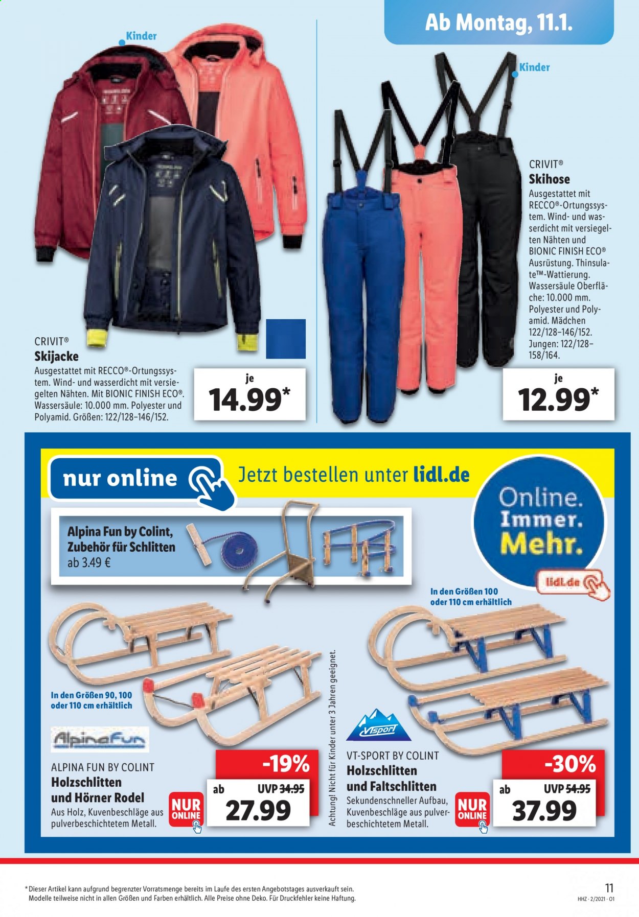 Lidl Prospekte  - 11.01.2021 - 16.01.2021. Seite 11