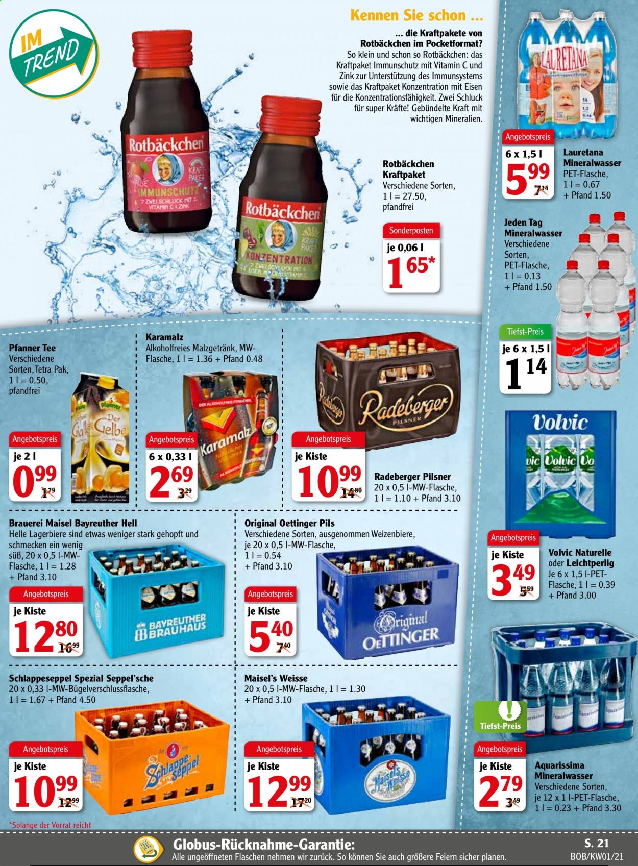 Globus Prospekte  - 4.01.2021 - 9.01.2021. Seite 21
