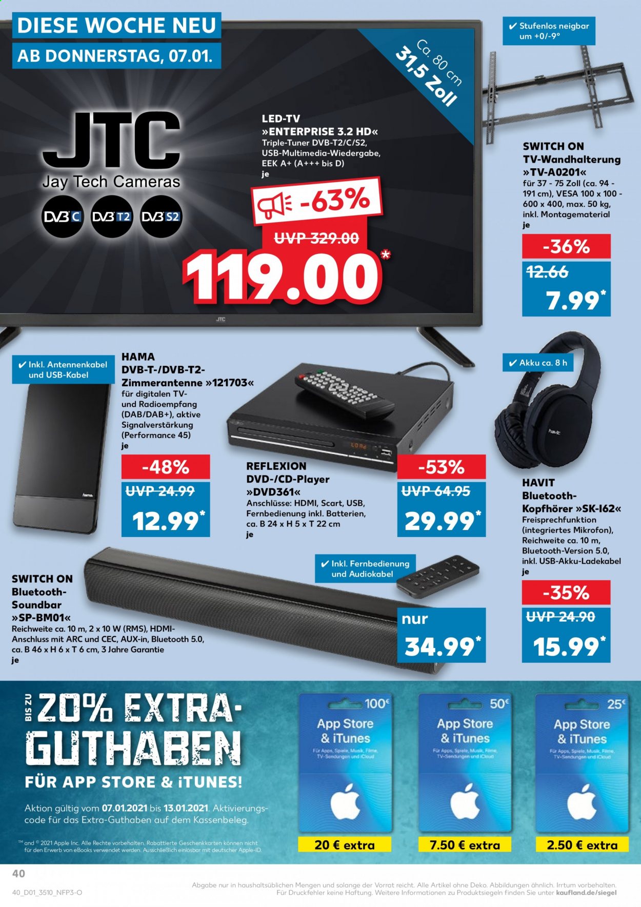 Kaufland Prospekte  - 7.01.2021 - 13.01.2021. Seite 40