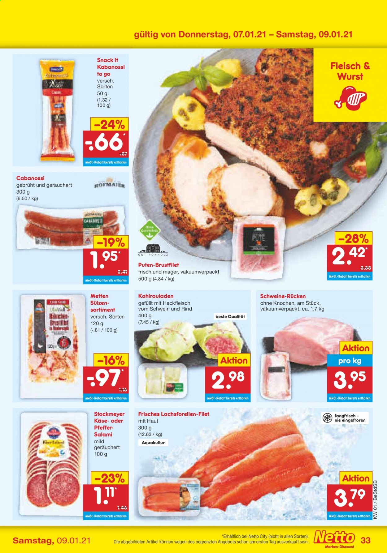 Netto Marken-Discount Prospekte  - 4.01.2021 - 9.01.2021. Seite 33