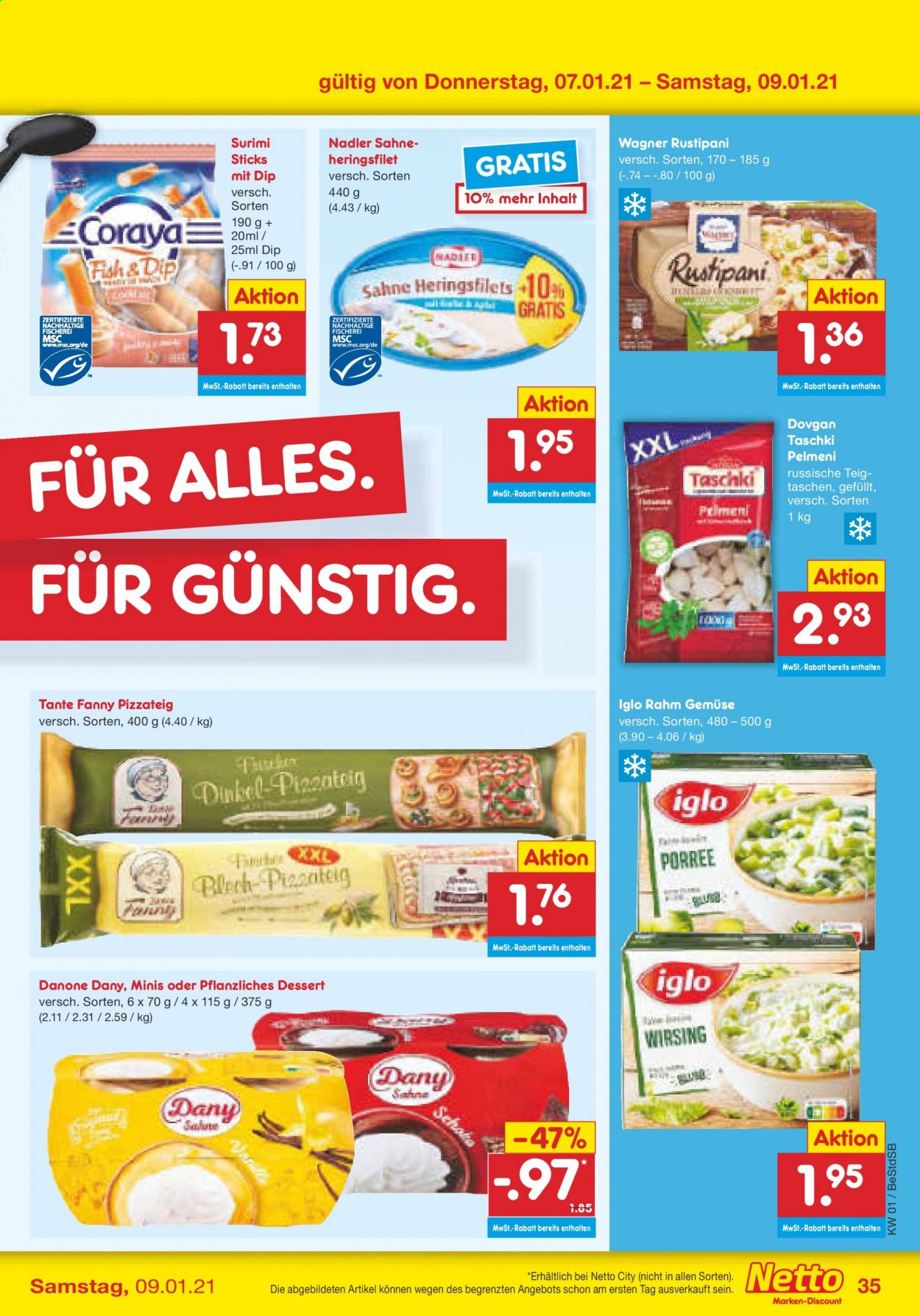Netto Marken-Discount Prospekte  - 4.01.2021 - 9.01.2021. Seite 35
