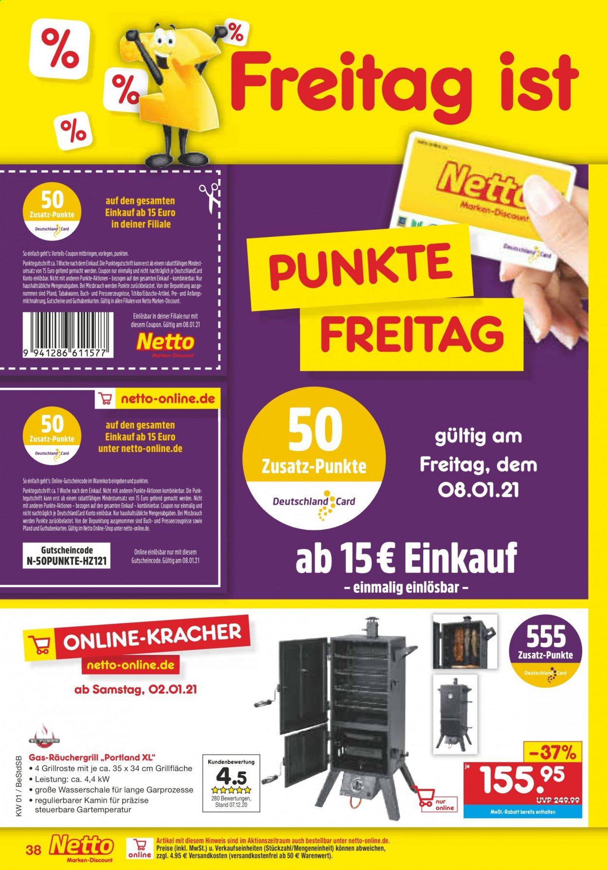 Netto Marken-Discount Prospekte  - 4.01.2021 - 9.01.2021. Seite 38