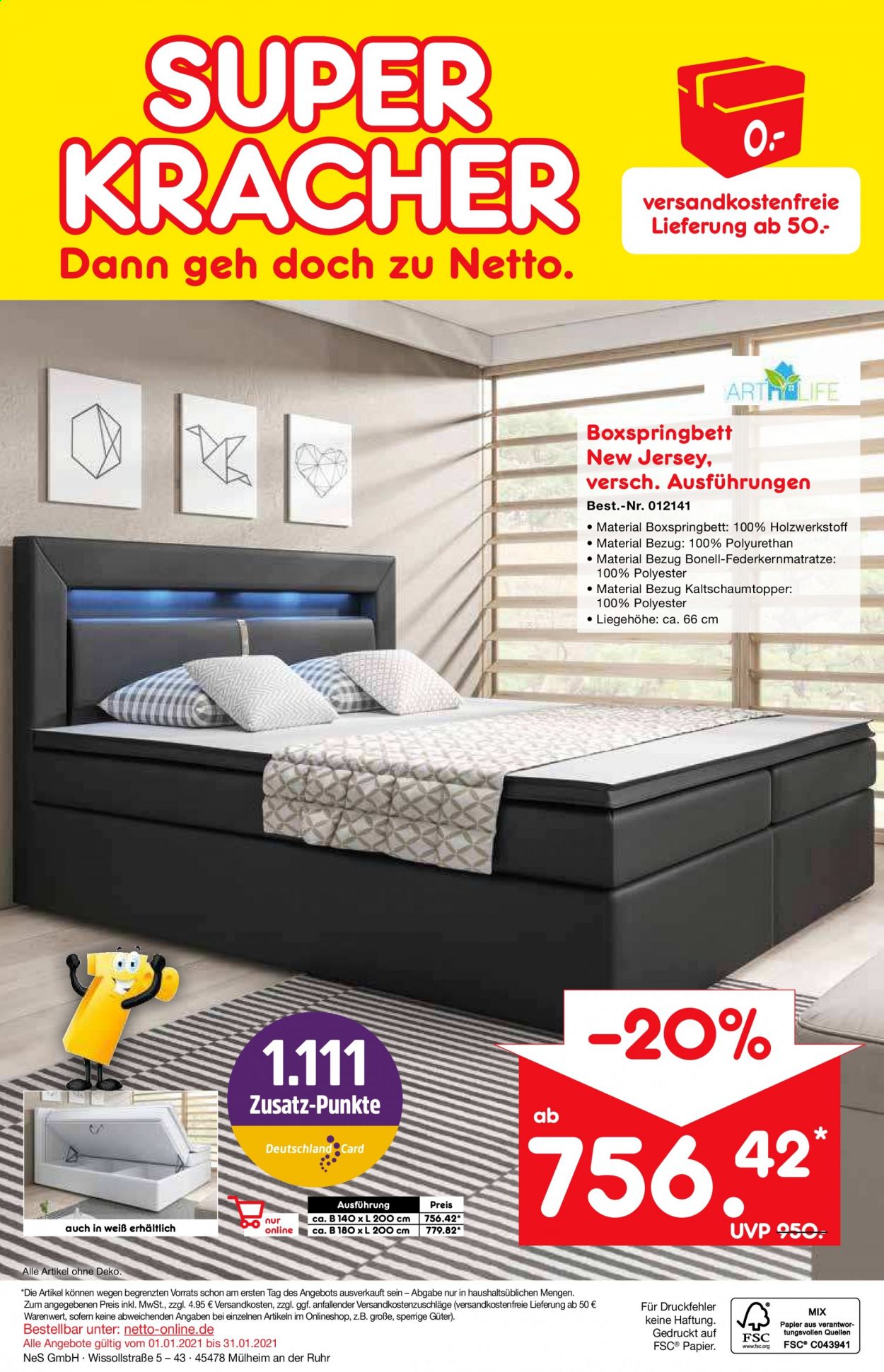 Netto Marken-Discount Prospekte  - 1.01.2021 - 31.01.2021. Seite 44