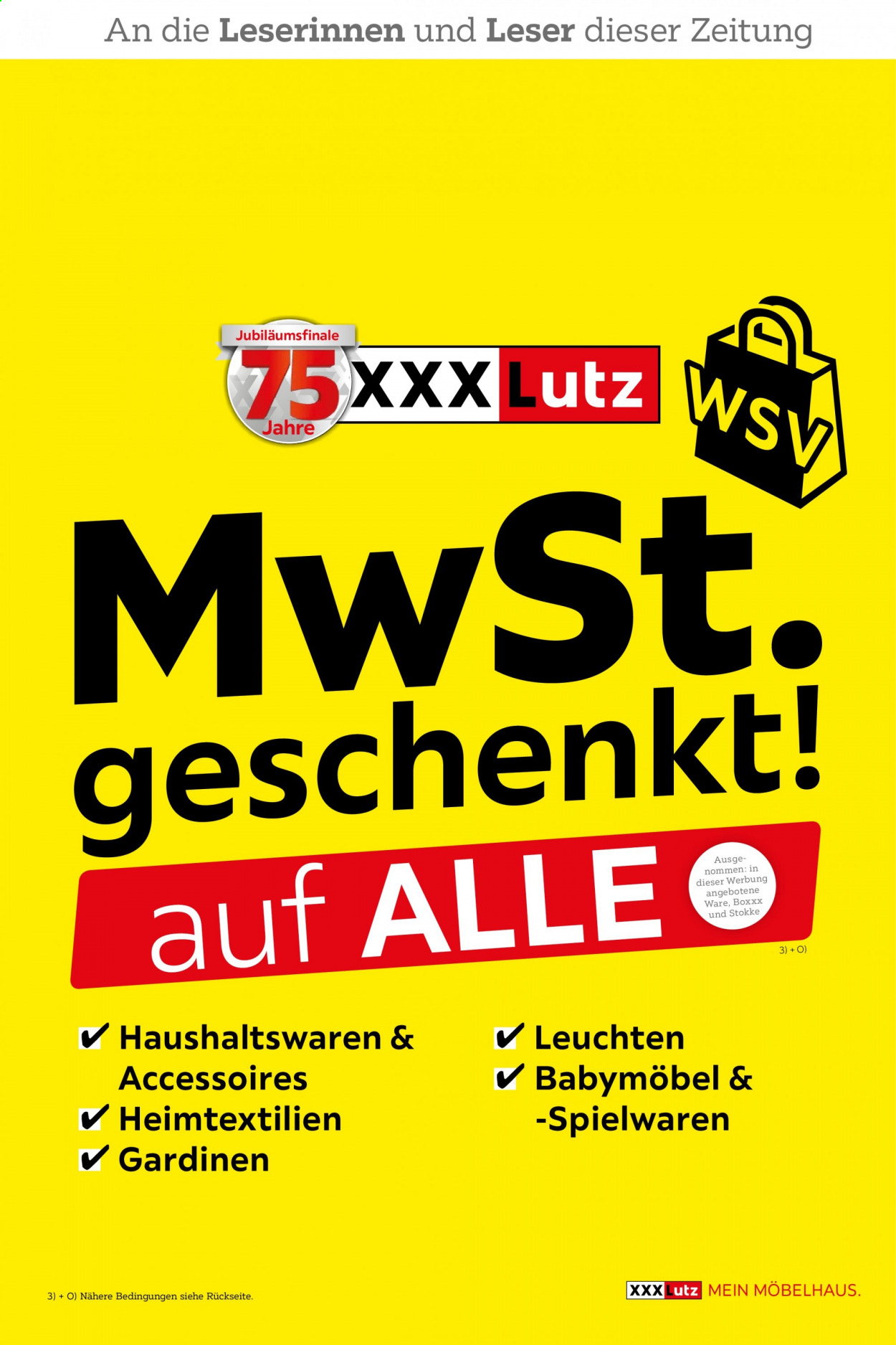 XXXLutz Prospekte  - 28.12.2020 - 10.01.2021. Seite 1