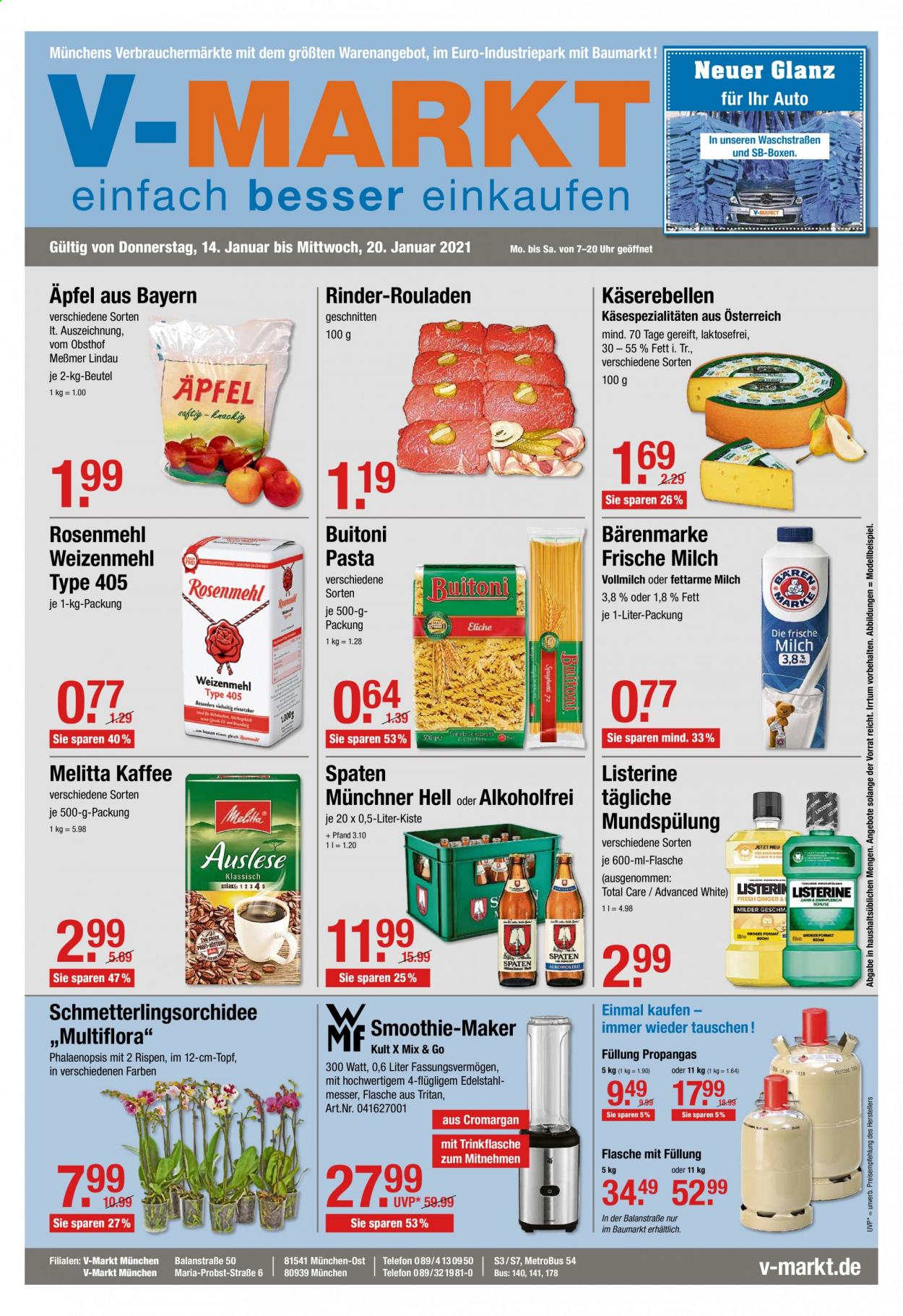 V-Markt Prospekte  - 14.01.2021 - 20.01.2021. Seite 1