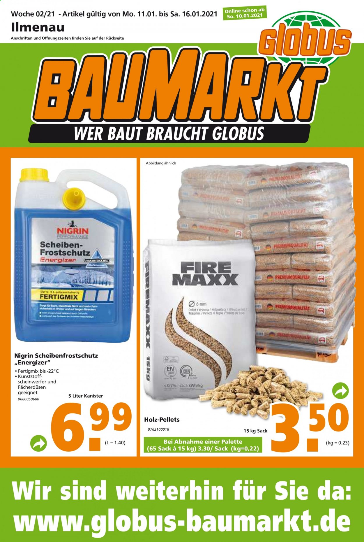 Globus Baumarkt Prospekte  - 11.01.2021 - 16.01.2021. Seite 1
