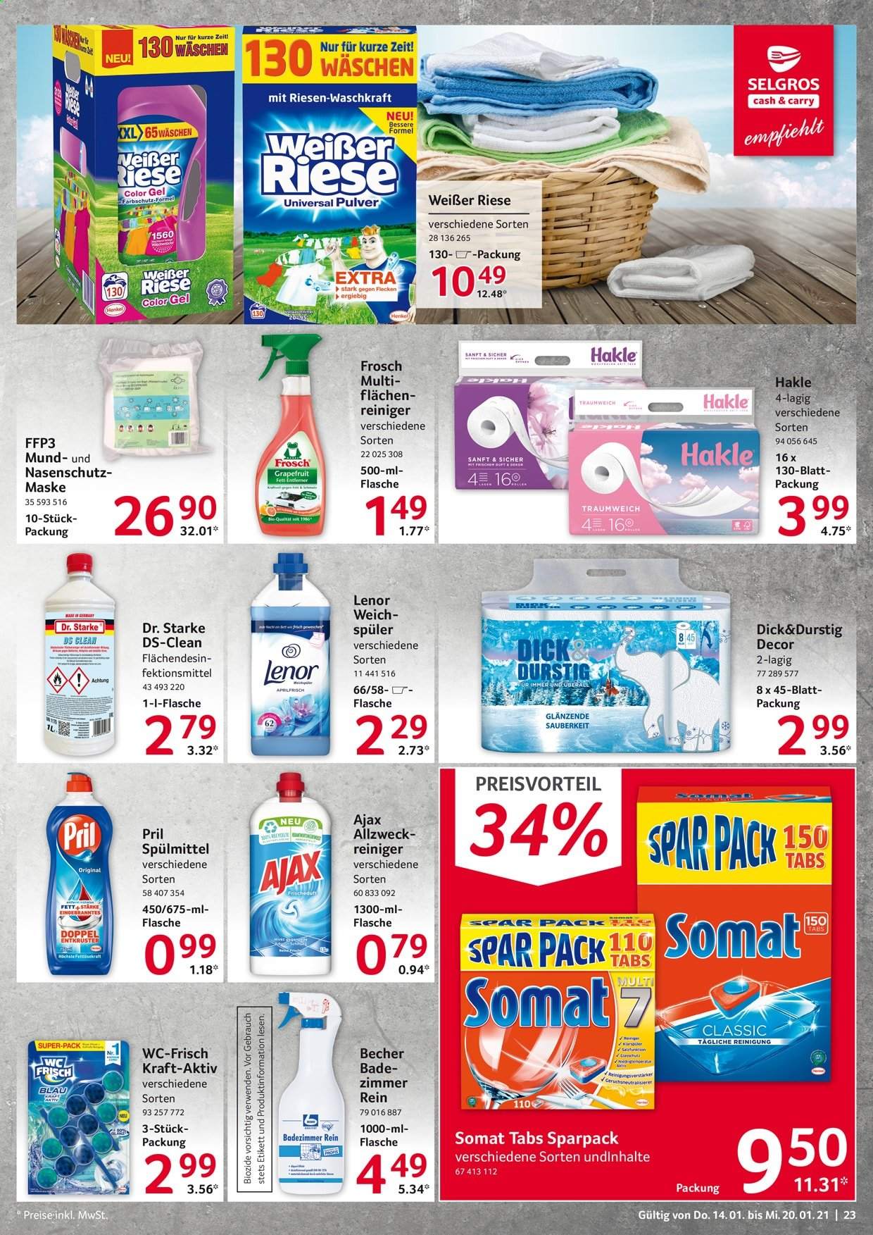 Selgros Prospekte  - 14.01.2021 - 20.01.2021. Seite 23