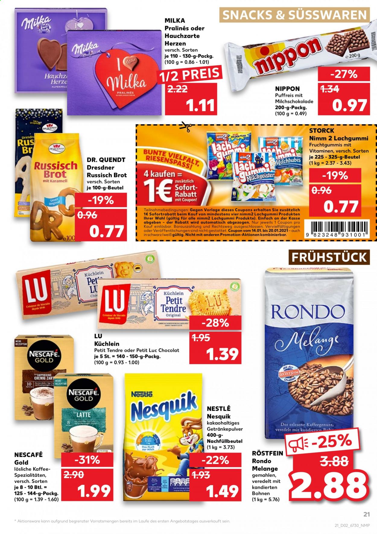 Kaufland Prospekte  - 14.01.2021 - 20.01.2021. Seite 21