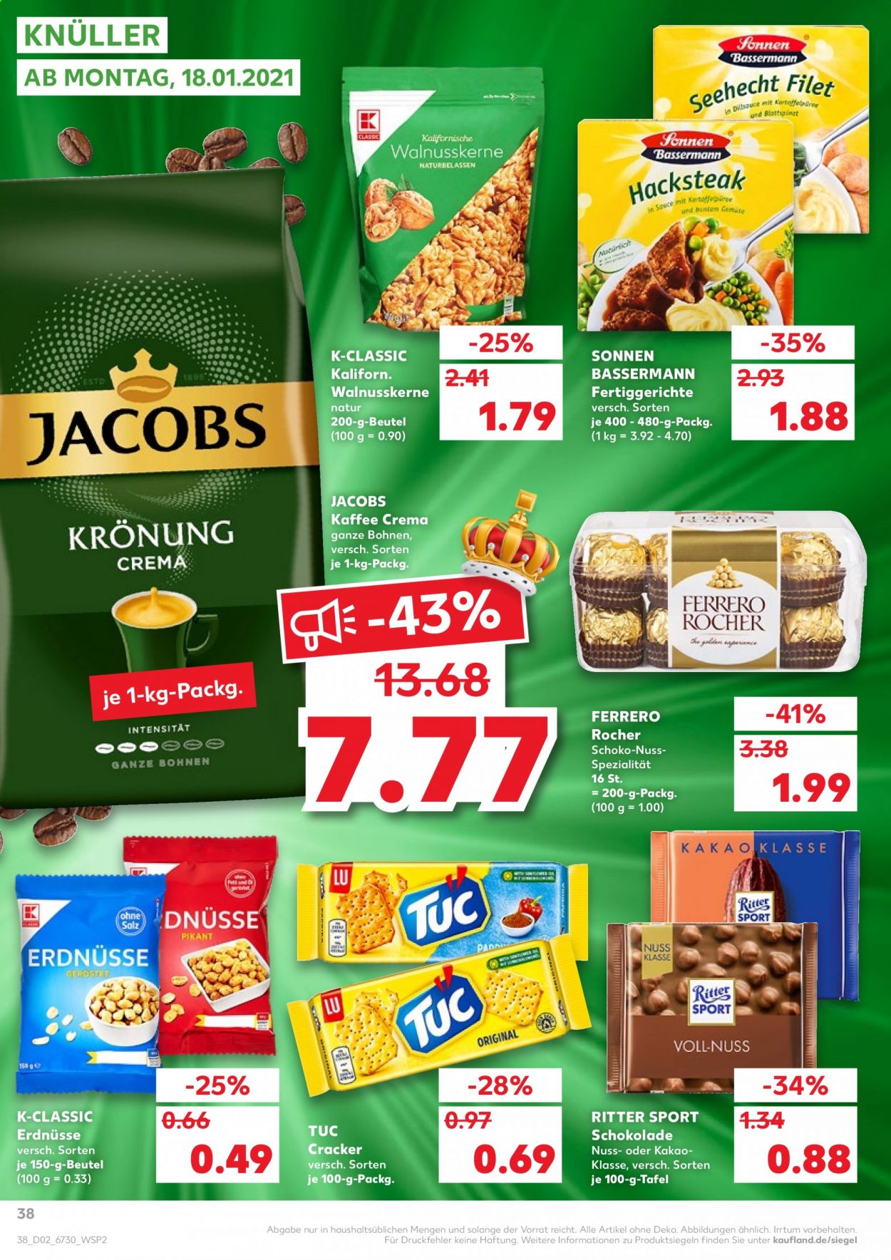 Kaufland Prospekte  - 14.01.2021 - 20.01.2021. Seite 38