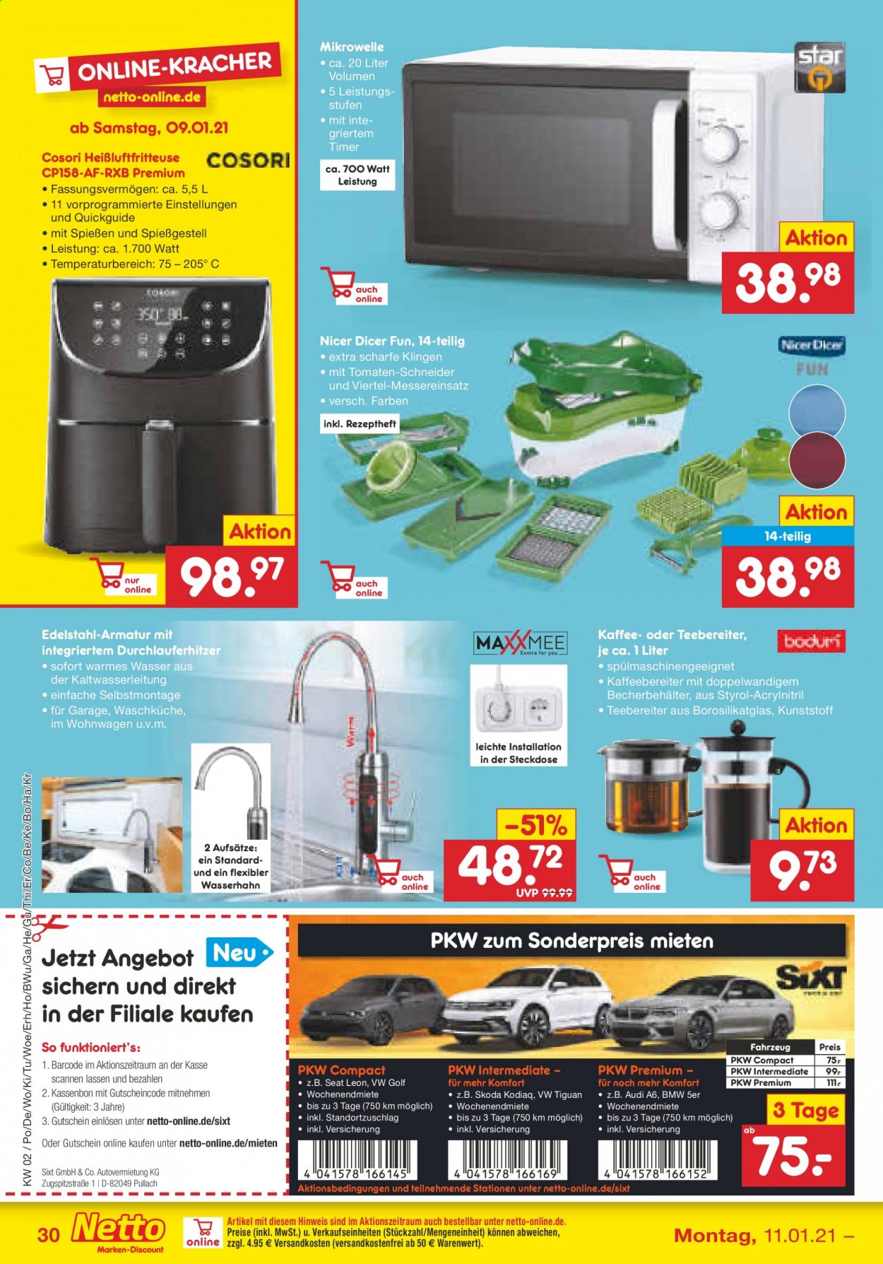 Netto Marken-Discount Prospekte  - 11.01.2021 - 16.01.2021. Seite 30