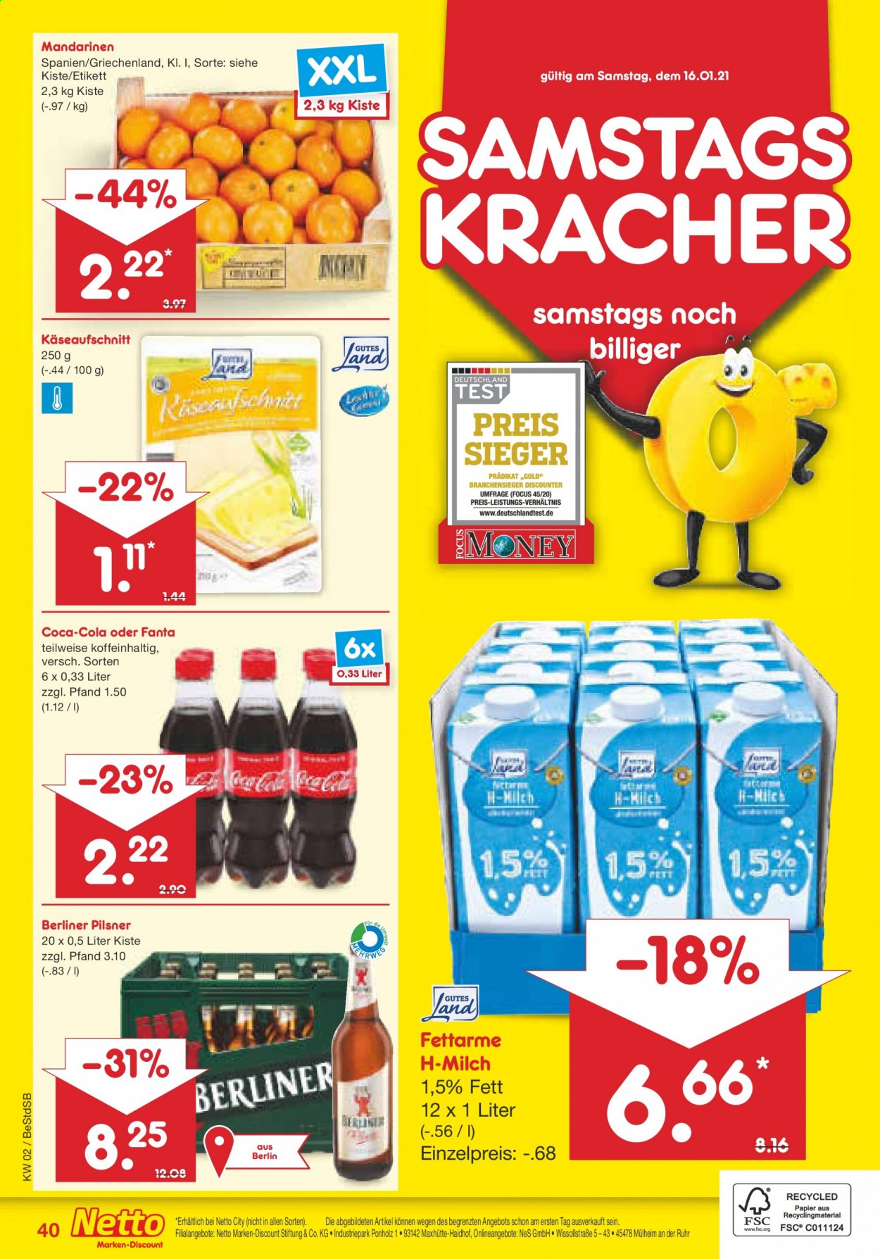 Netto Marken-Discount Prospekte  - 11.01.2021 - 16.01.2021. Seite 40