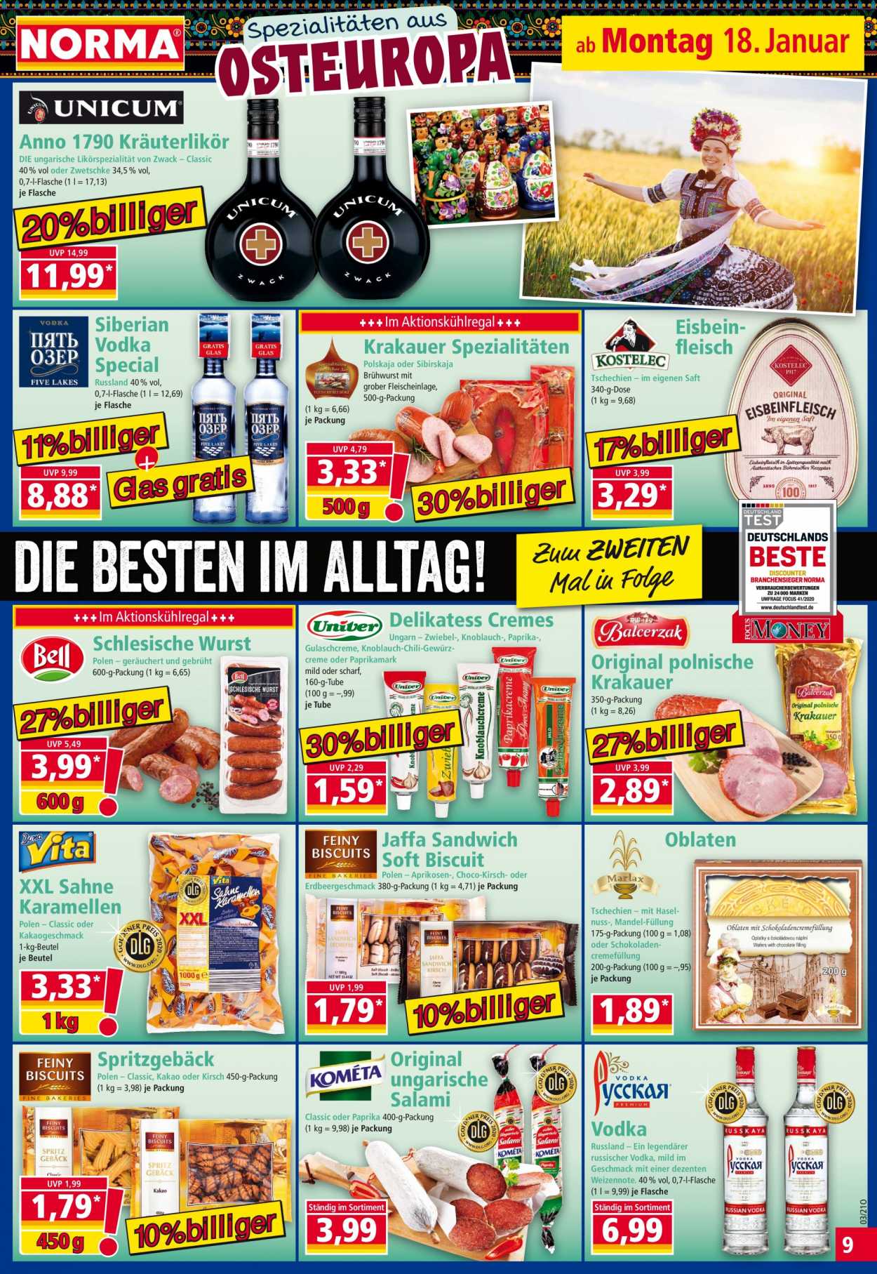 Norma Prospekte  - 18.01.2021 - 23.01.2021. Seite 9