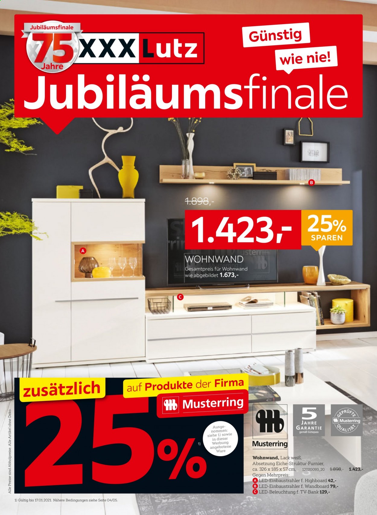 XXXLutz Prospekte  - 11.01.2021 - 24.01.2021. Seite 1