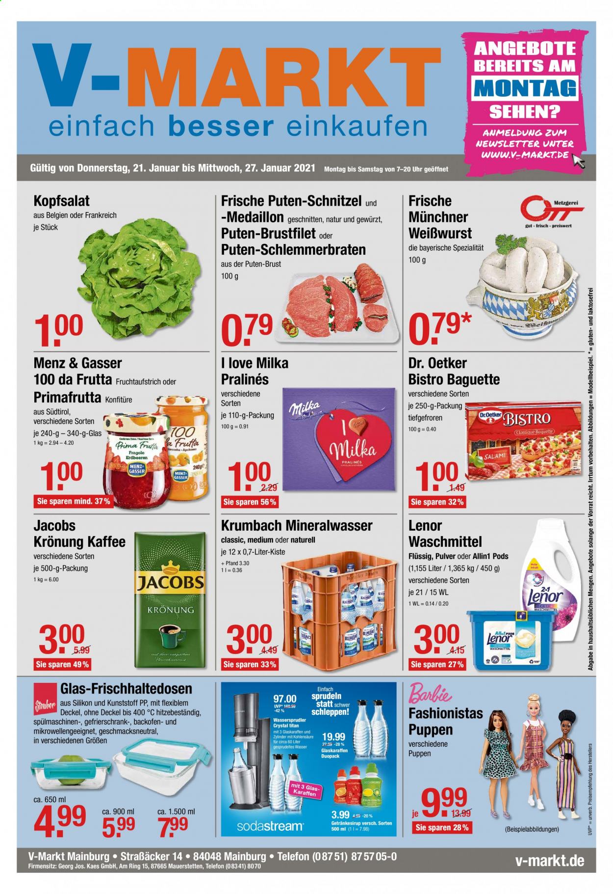 V-Markt Prospekte  - 21.01.2021 - 27.01.2021. Seite 1