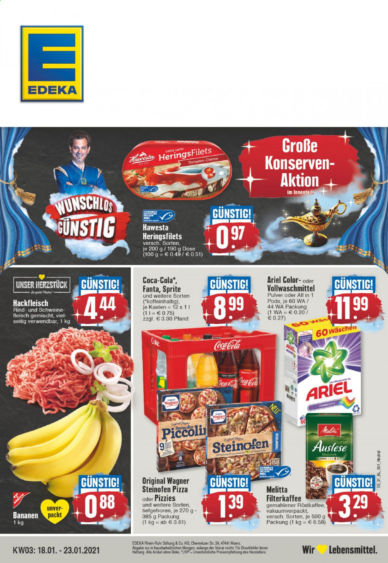 Edeka Prospekte  - 18.01.2021 - 23.01.2021. Seite 1