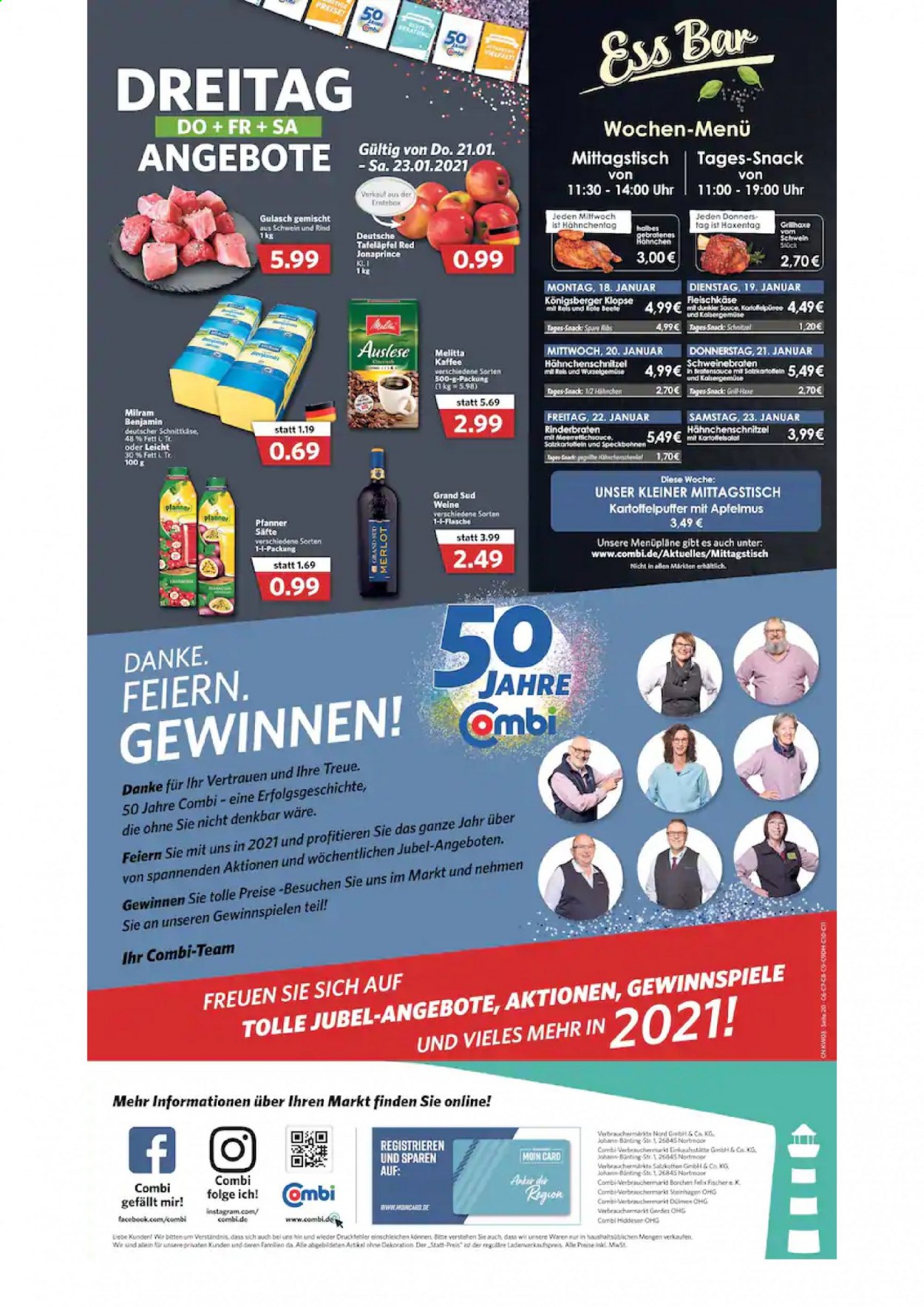 Combi Prospekte  - 18.01.2021 - 23.01.2021. Seite 20