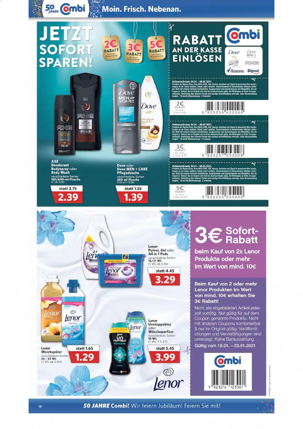Combi Prospekte  - 18.01.2021 - 23.01.2021. Seite 18