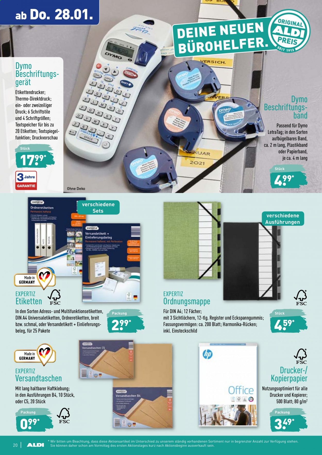 ALDI Nord Prospekte  - 25.01.2021 - 30.01.2021. Seite 20