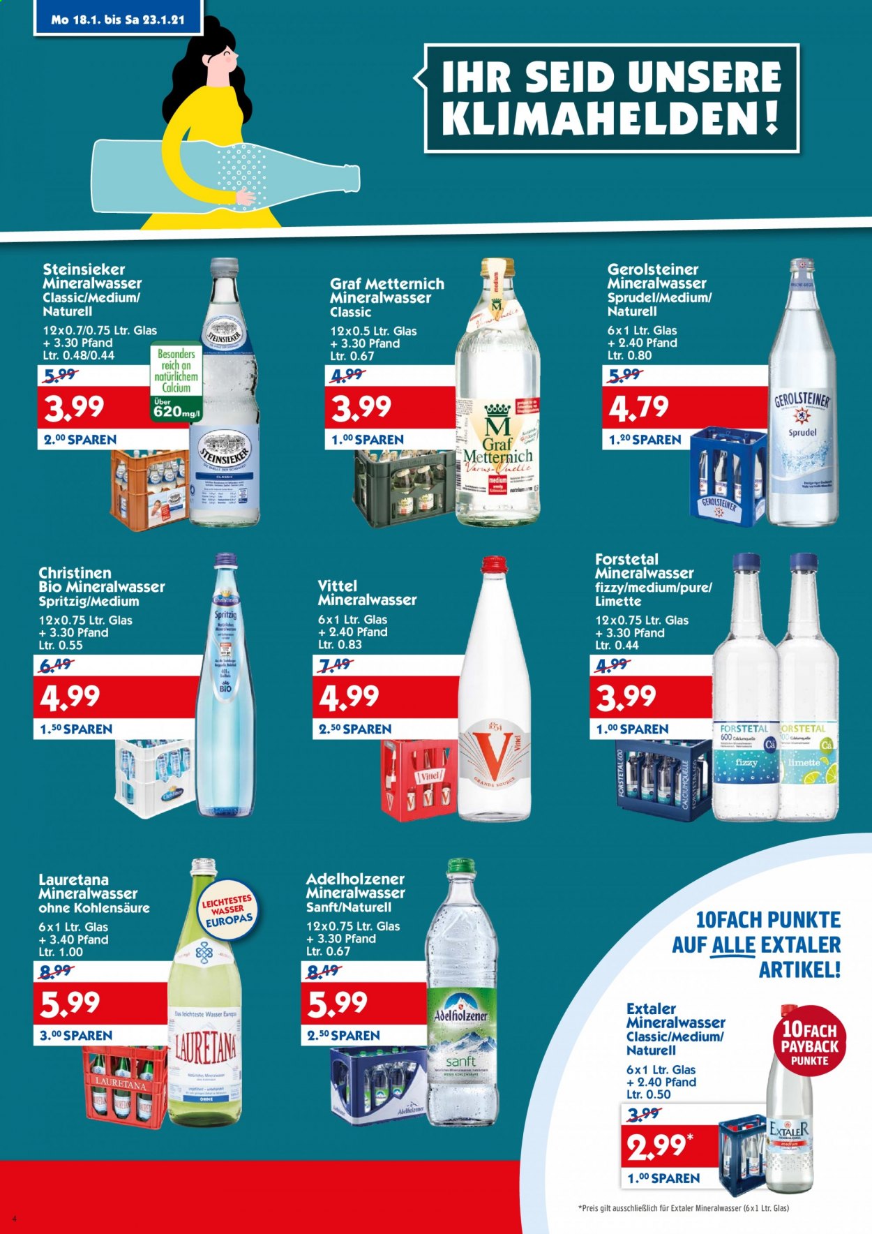 Hol'ab! Getränkemarkt Prospekte  - 18.01.2021 - 23.01.2021. Seite 4
