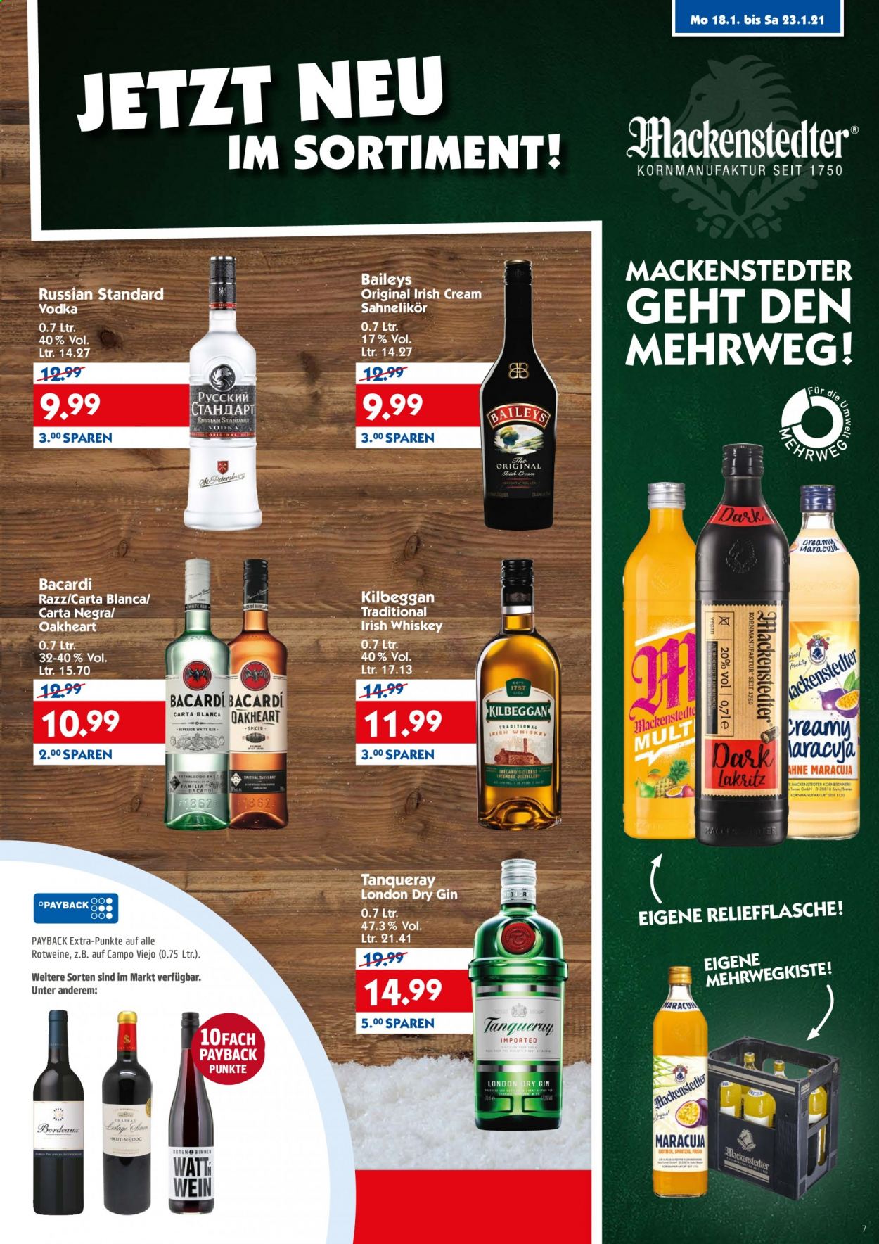 Hol'ab! Getränkemarkt Prospekte  - 18.01.2021 - 23.01.2021. Seite 7